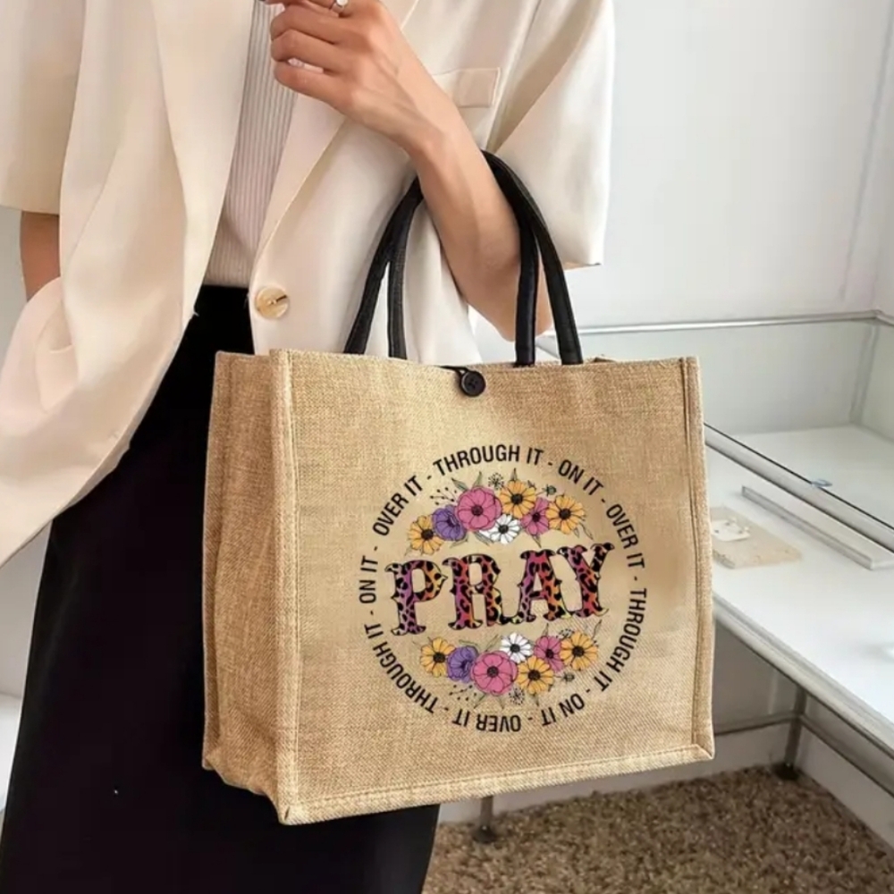 Pray Large Tote - Picture 2 of 6